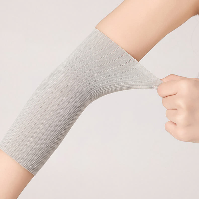 Nahtlose Armmanschetten aus Eisseide (2 Paar)