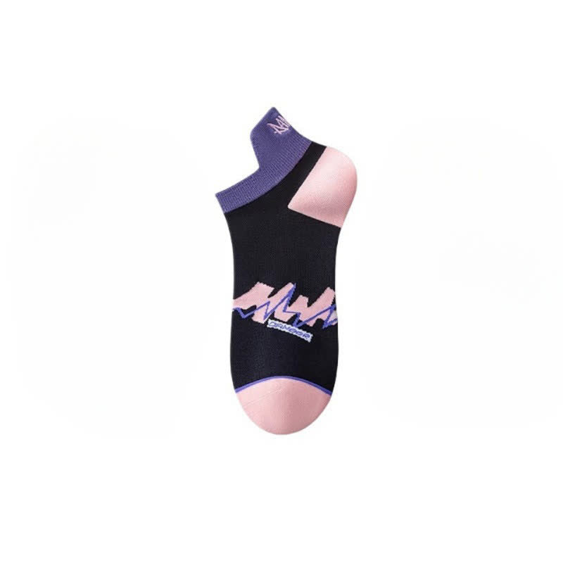 Geometrische Knöchelkompressionssocken aus Baumwolle (5 Paar) - Schwarz - EU36-40 (US3-7) - image 8