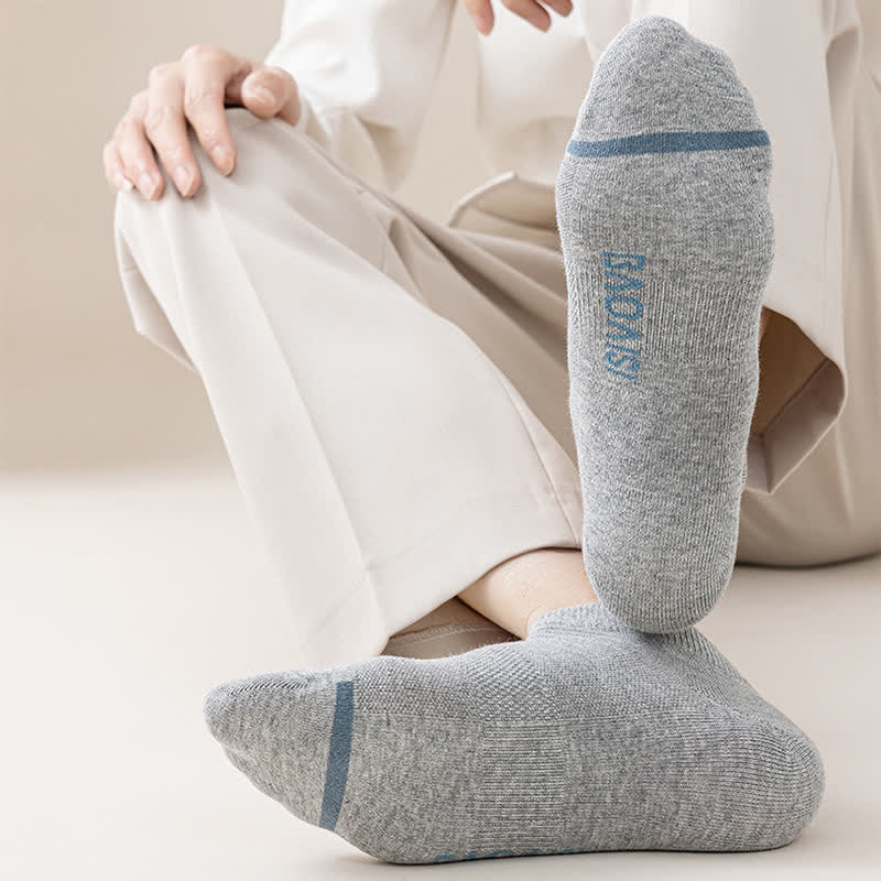 Einfarbige Söckchen mit Buchstaben-Sohle (7 Paar) - image 8