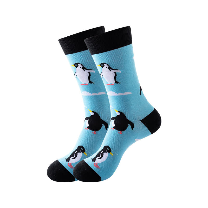 Viertelsocken der Animal-Serie (6 Paar) - Blau - EU36-43 (US3-9) - image 2