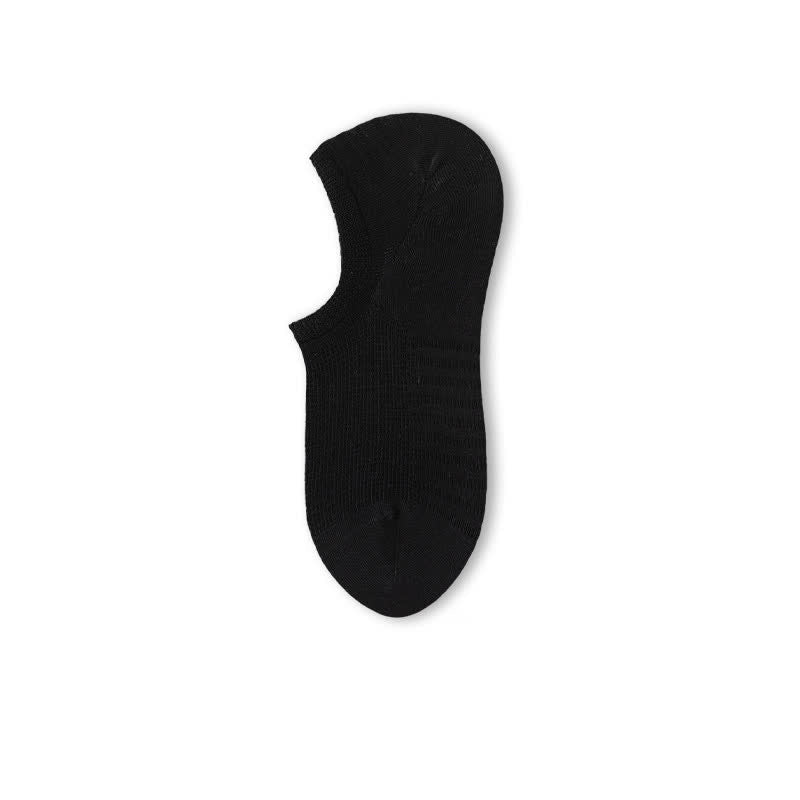 Bequeme Füßlinge aus Netzstoff in Volltonfarbe (8 Paar) - Schwarz - EU39-44 (US6-10) - image 6