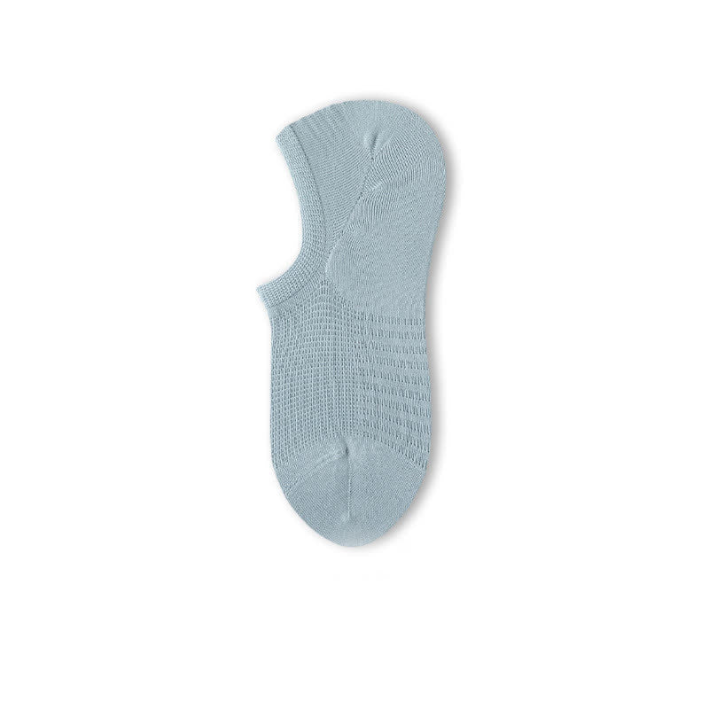 Bequeme Füßlinge aus Netzstoff in Volltonfarbe (8 Paar) - Blau - EU39-44 (US6-10) - image 13