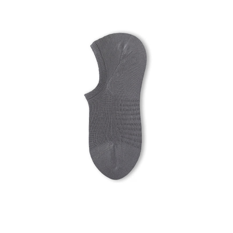 Bequeme Füßlinge aus Netzstoff in Volltonfarbe (8 Paar) - Grau - EU39-44 (US6-10) - image 9
