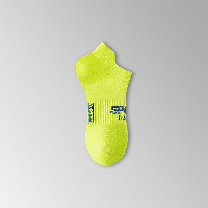 Atmungsaktive Söckchen mit einfarbigem Buchstabendruck (6 Paar) - Gelb - EU38-45 (US5-11) - image 9