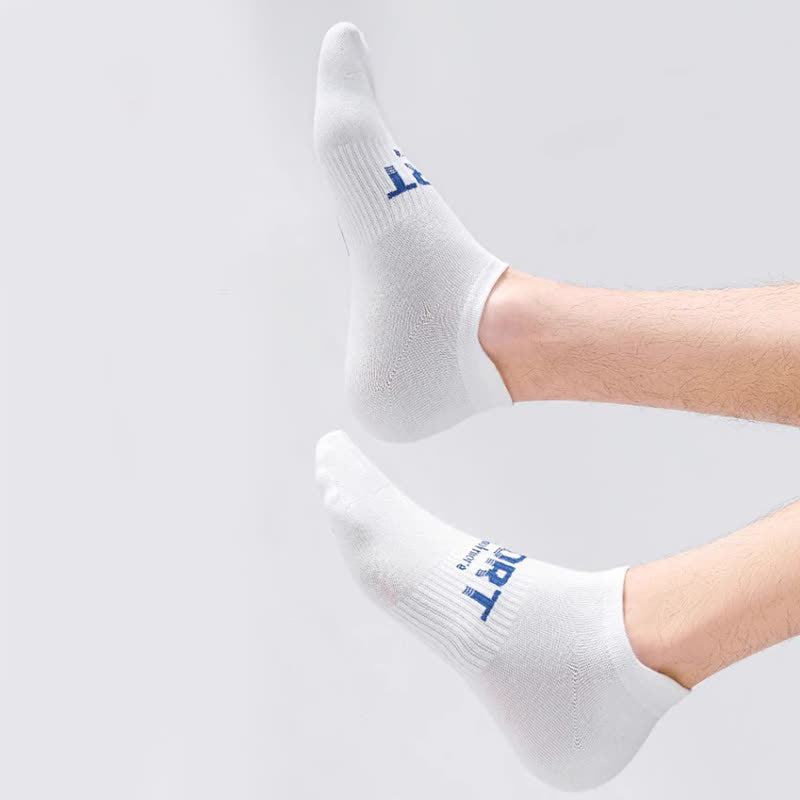 Atmungsaktive Söckchen mit einfarbigem Buchstabendruck (6 Paar) - Weiß - EU38-45 (US5-11) - image 5