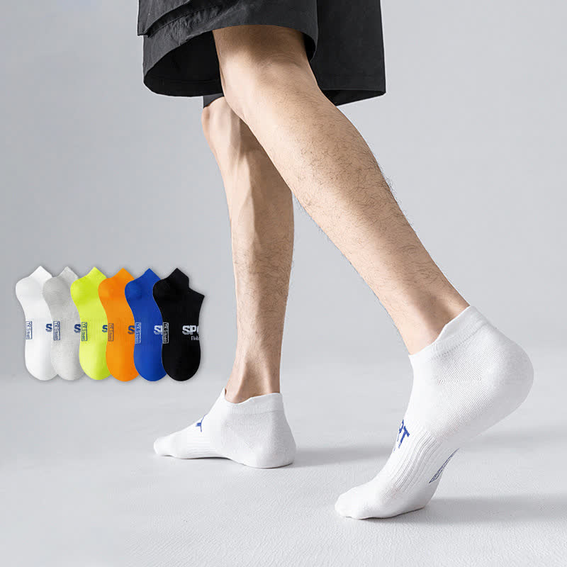 Atmungsaktive Söckchen mit einfarbigem Buchstabendruck (6 Paar) - image 2