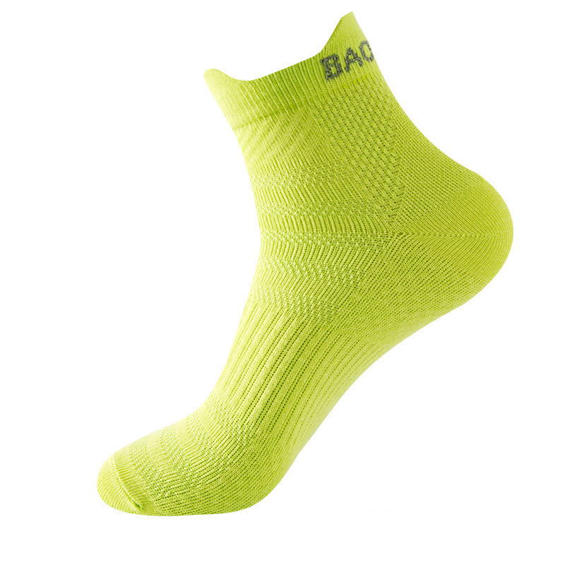 Sport-Knöchelkompressionssocken aus Baumwolle der Bright Color Series (9 Paar) - Fluoreszierendes Grün - EU36-43 (US3-9) - image 16
