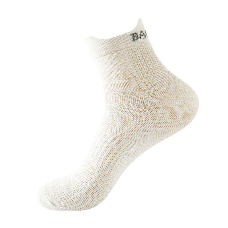 Sport-Knöchelkompressionssocken aus Baumwolle der Bright Color Series (9 Paar) - Weiß - EU36-43 (US3-9) - image 8