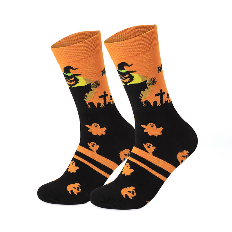 Viertelsocken der Halloween Night-Serie in Übergröße (5 Paar) - Gelb - EU37-46 (US4-12) - image 12