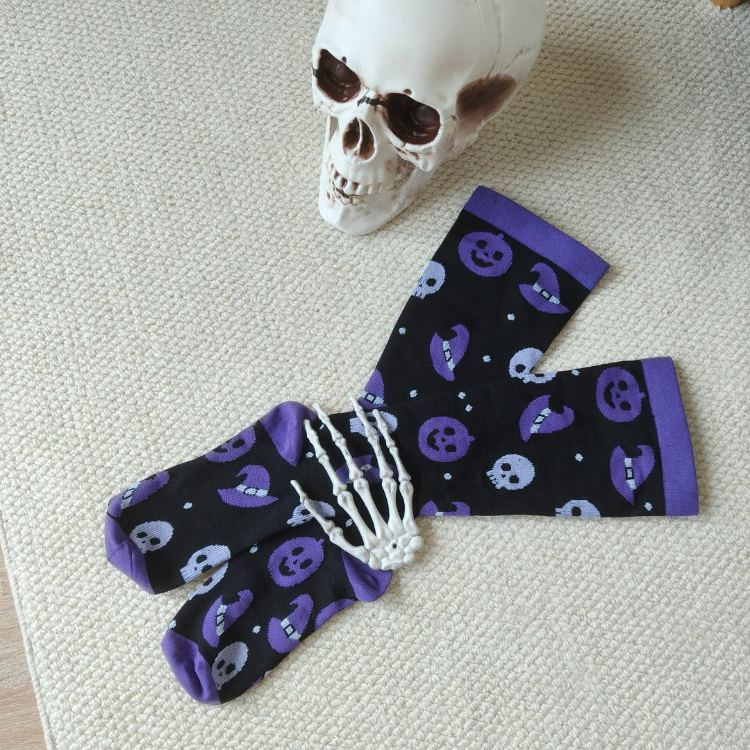 Süße Kompressionsstrümpfe im Halloween-Stil in Übergröße (3 Paar) - image 3