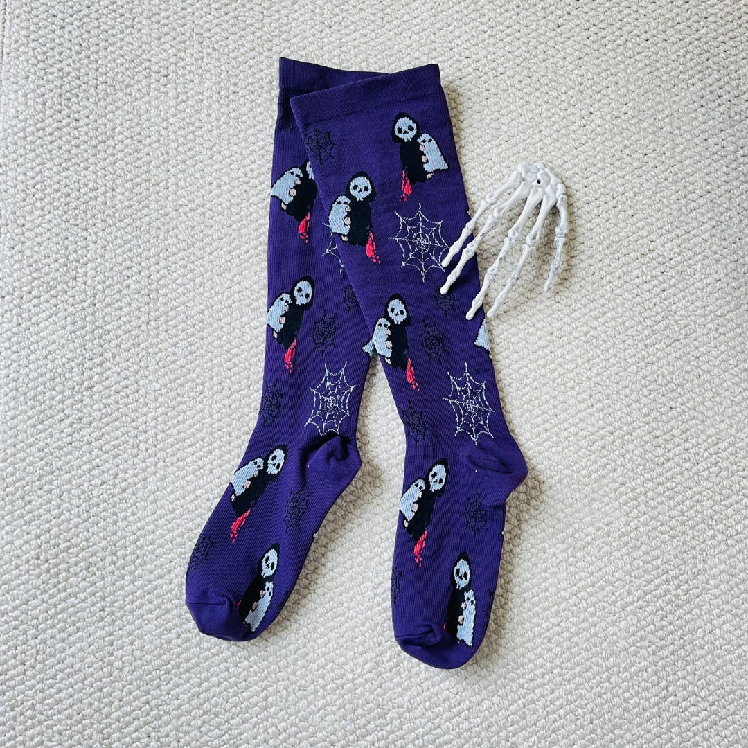 Süße Kompressionsstrümpfe im Halloween-Stil in Übergröße (3 Paar) - image 4