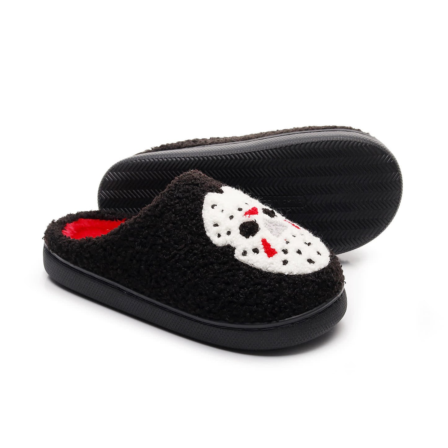 Hausschuhe mit Halloween-Cartoon- und Grusel-Print in Übergröße - image 4