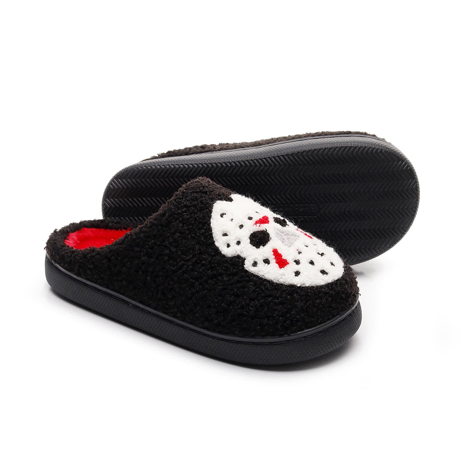 Hausschuhe mit Halloween-Cartoon- und Grusel-Print in Übergröße - image 4