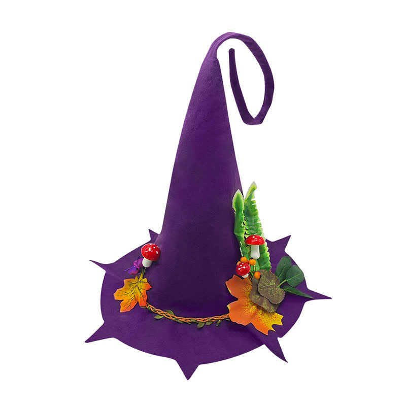 Halloween Ahornblatt Pilz Zauberer Hut - Lila - Einheitsgröße - image 1
