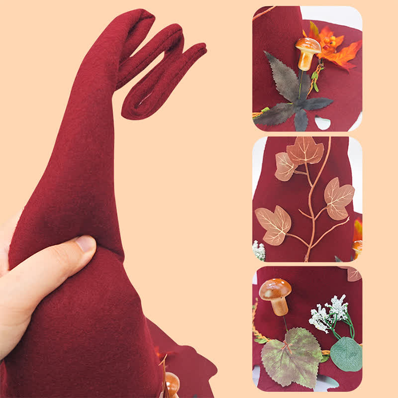 Halloween Red Leaf Zaubererhut - image 2