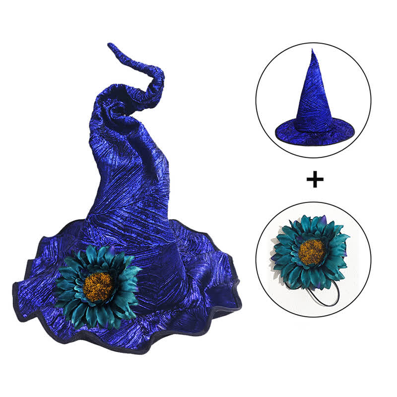 Funkelnder Halloween-Party-Hexenhut - image 4