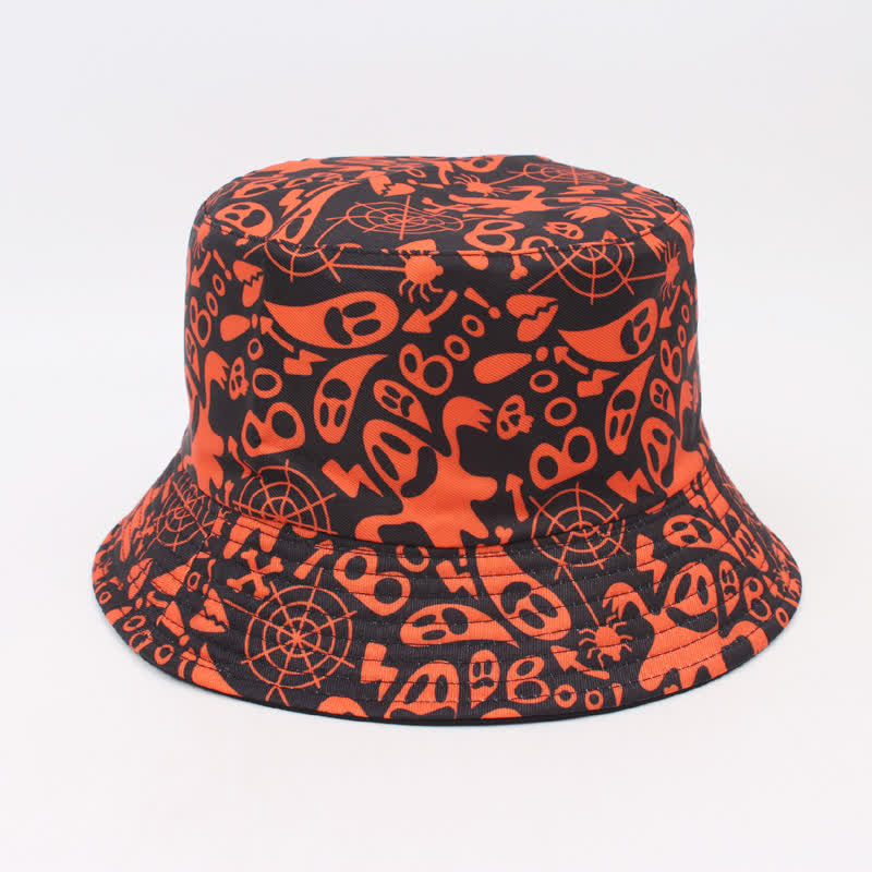 Fischerhut mit Halloween-Spooky-Print in Übergröße - F - Einheitsgröße - image 8
