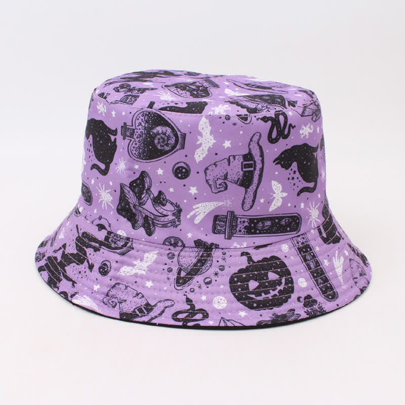 Fischerhut mit Halloween-Spooky-Print in Übergröße - E - Einheitsgröße - image 7