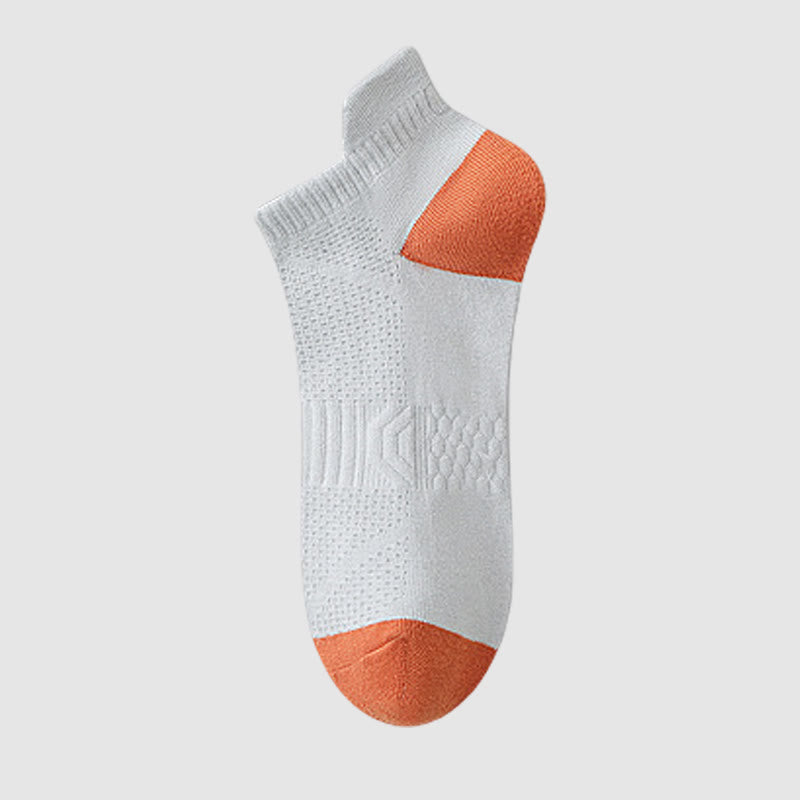 Schweißableitende, atmungsaktive Knöchel-Kompressionssocken aus Baumwollnetz (5 Paar) - Hellgrau - EU40-44 (US7-10) - image 6