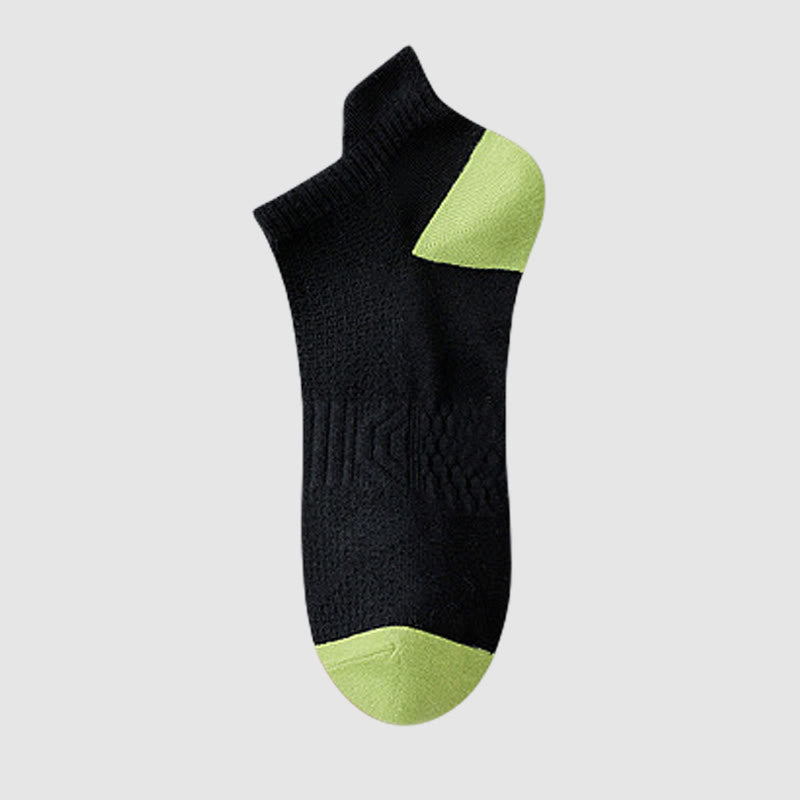 Schweißableitende, atmungsaktive Knöchel-Kompressionssocken aus Baumwollnetz (5 Paar) - Schwarz - EU40-44 (US7-10) - image 4