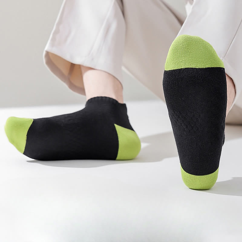 Schweißableitende, atmungsaktive Knöchel-Kompressionssocken aus Baumwollnetz (5 Paar) - image 2