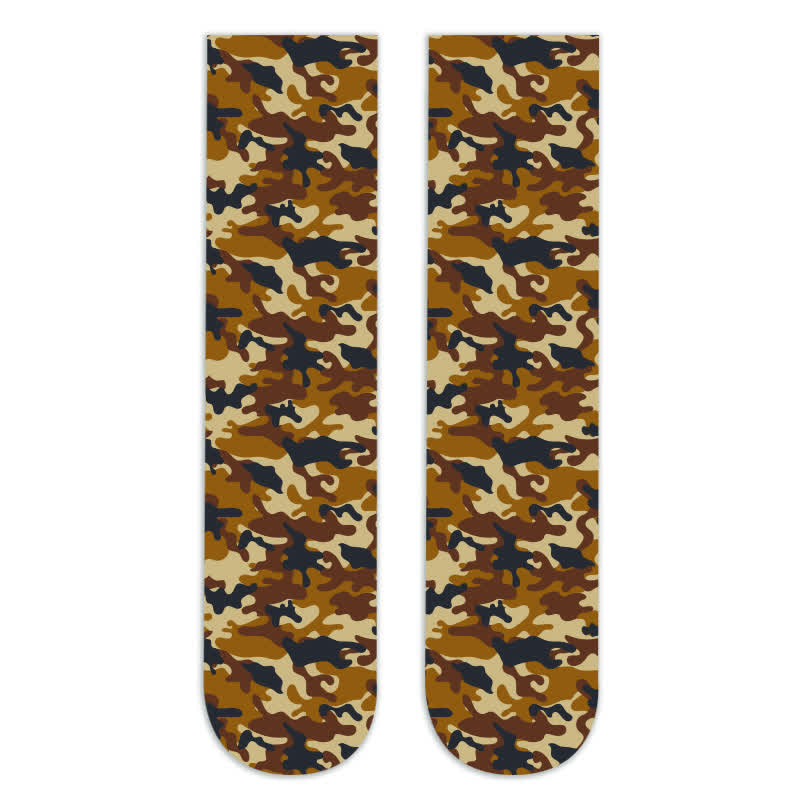 Kniestrümpfe mit wildem Leoparden-Camouflage-Print (5 Paar) - H - EU36-42 (US3-8,5) - image 17