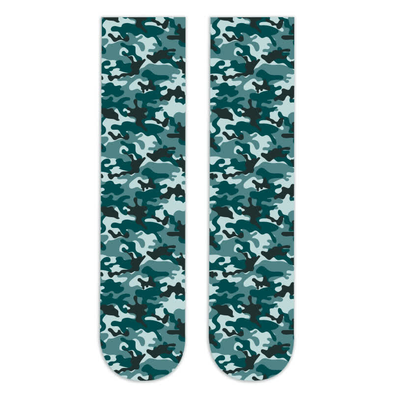 Kniestrümpfe mit wildem Leoparden-Camouflage-Print (5 Paar) - G - EU36-42 (US3-8,5) - image 16