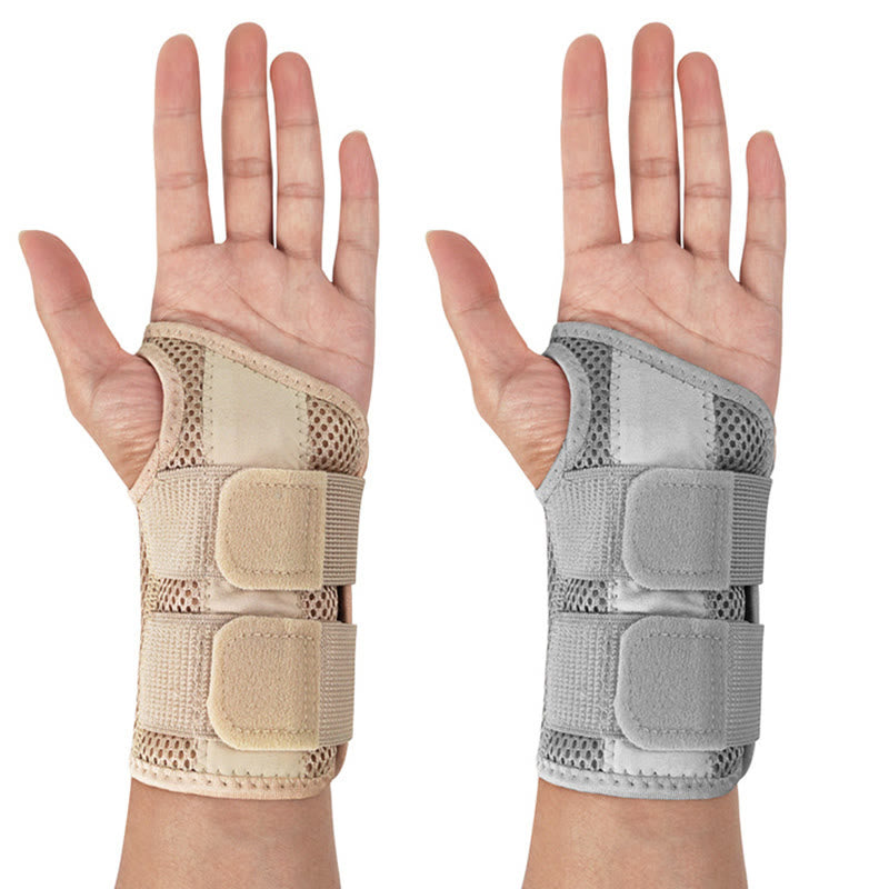 Einfarbige, atmungsaktive Kompressions-Handgelenkstützen - Nackt - L/XL - image 1