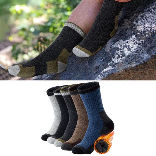 Winter-Viertel-Socken aus Wolle in Übergröße (5 Paar) - image 0