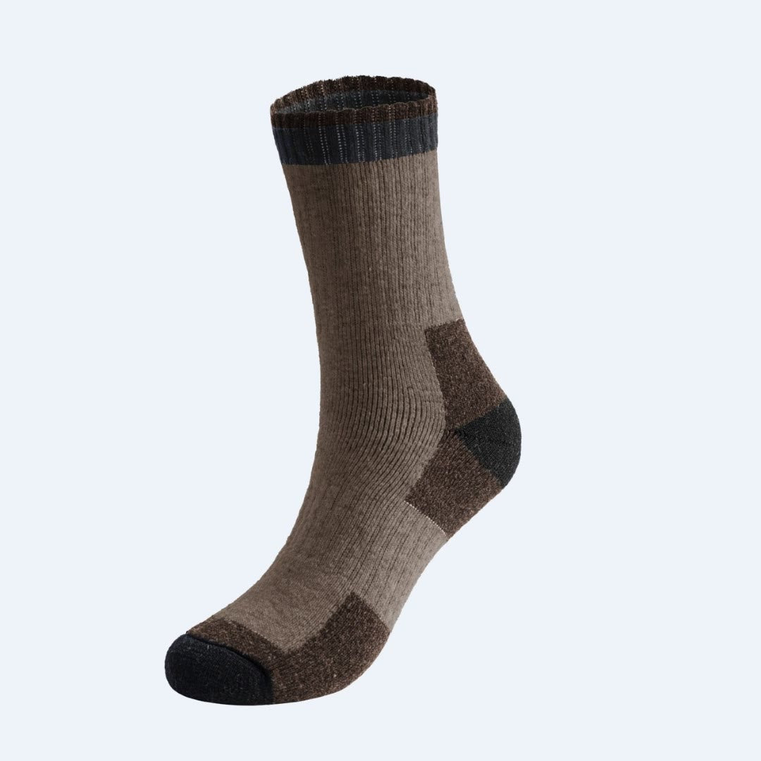 Winter-Viertel-Socken aus Wolle in Übergröße (5 Paar) - Braun - EU40-47(US7-12.5) - image 8