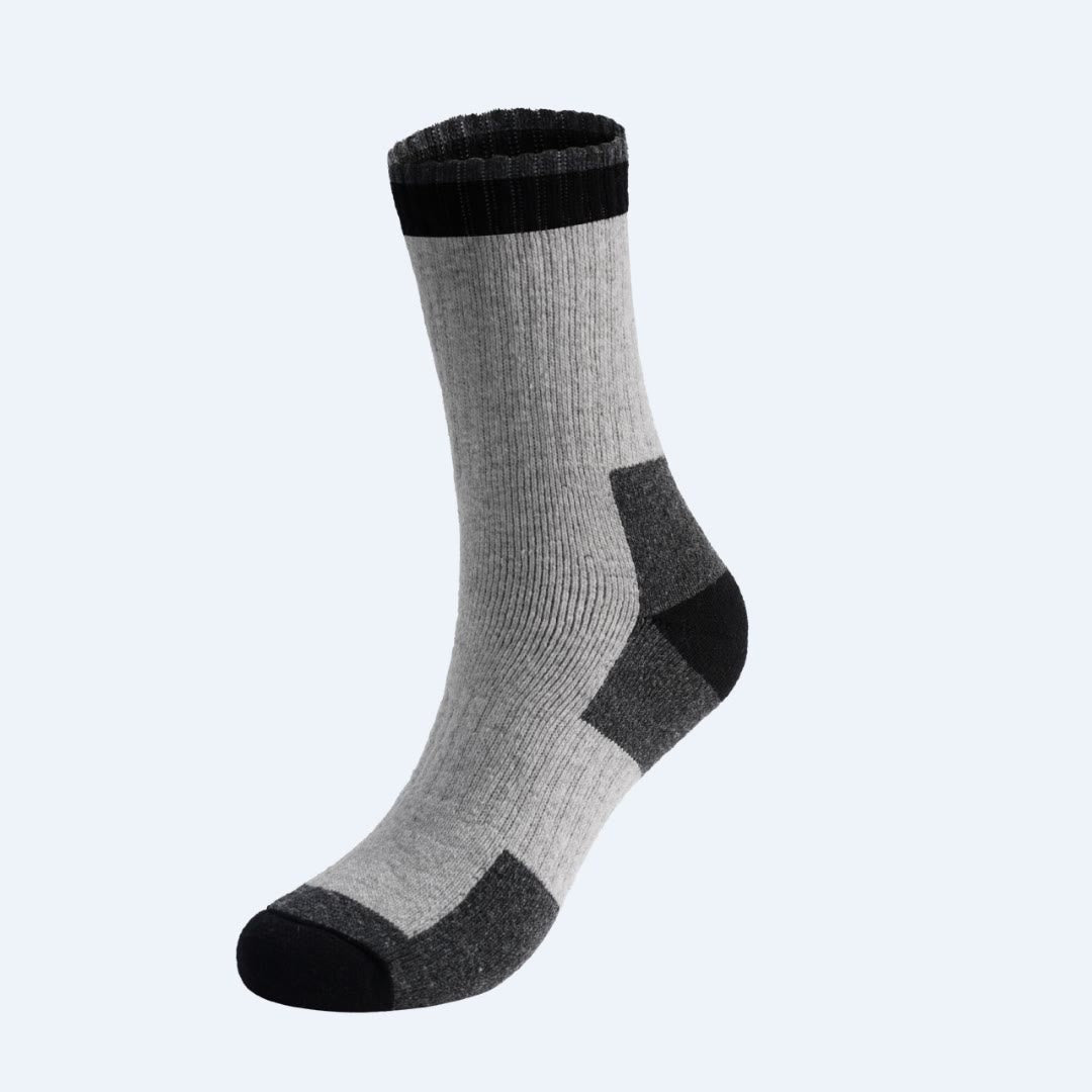 Winter-Viertel-Socken aus Wolle in Übergröße (5 Paar) - Hellgrau - EU40-47(US7-12.5) - image 9