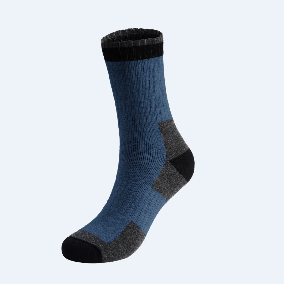 Winter-Viertel-Socken aus Wolle in Übergröße (5 Paar) - Blau - EU40-47(US7-12.5) - image 7