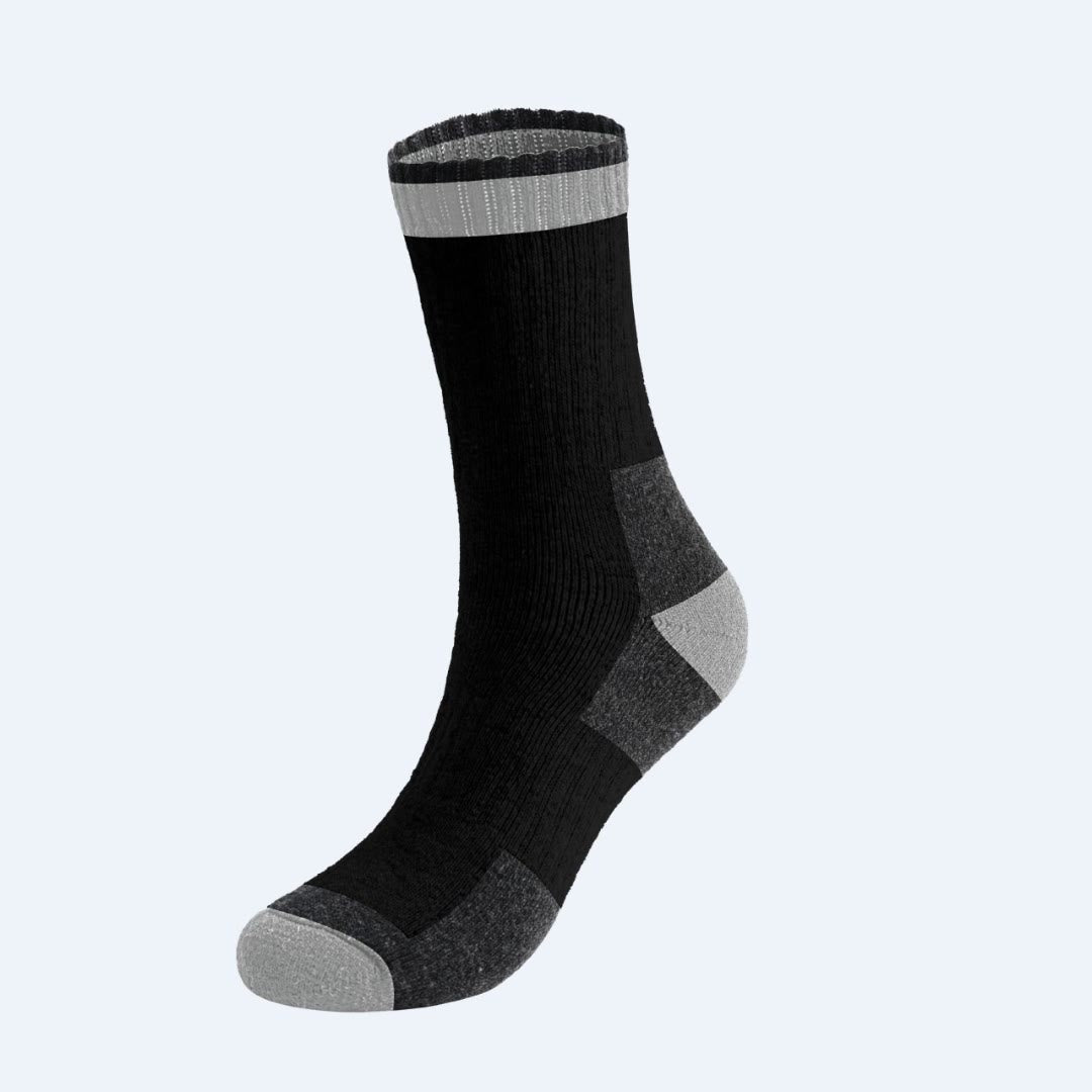 Winter-Viertel-Socken aus Wolle in Übergröße (5 Paar) - Schwarz - EU40-47(US7-12.5) - image 5