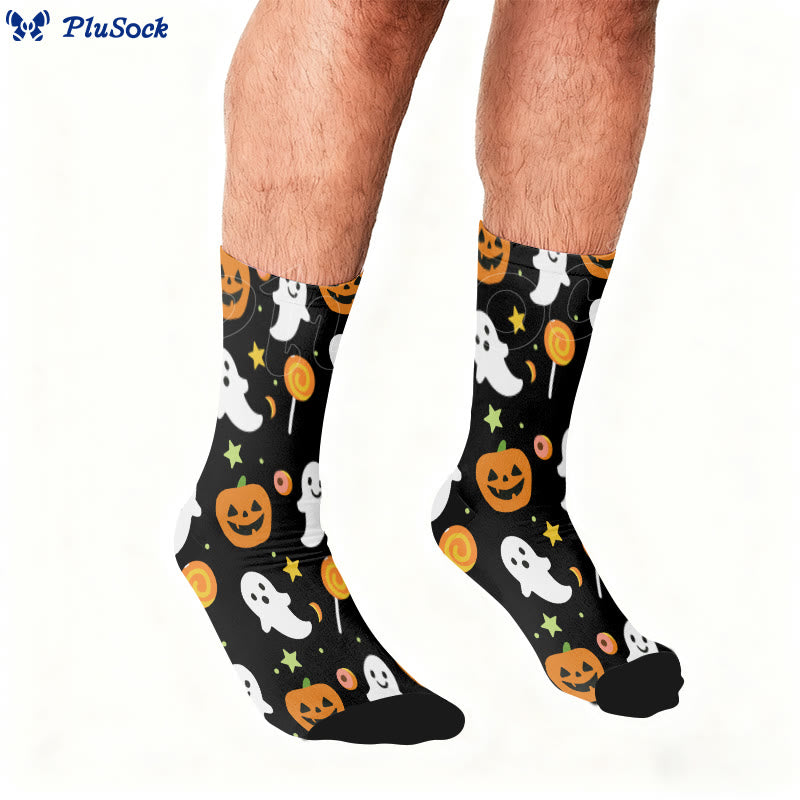 Plus Size Evil Pumpkin Viertelsocken - image 2