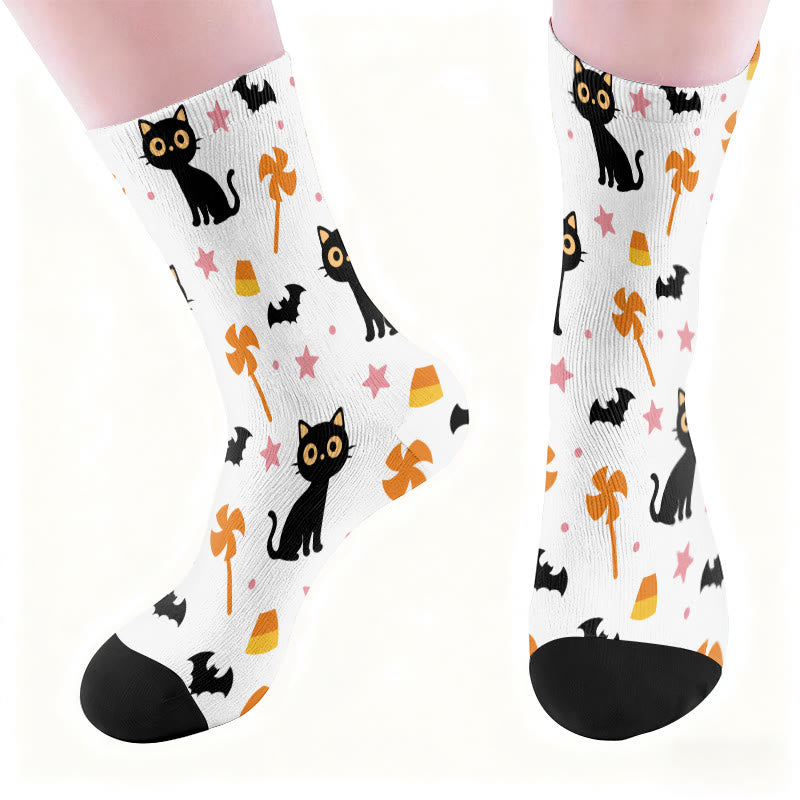 Fledermaus-Katzen-Viertelsocken in Übergröße - image 1