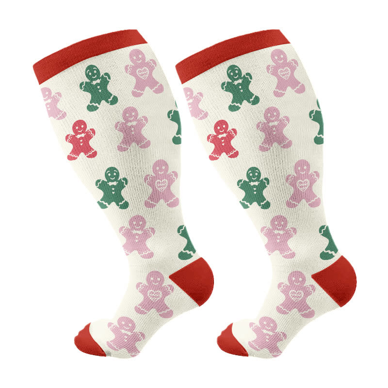 Holiday Spirit Kompressionsstrümpfe in Übergröße (3 Paar) - Beige (1 Paar) - 4XL - image 5