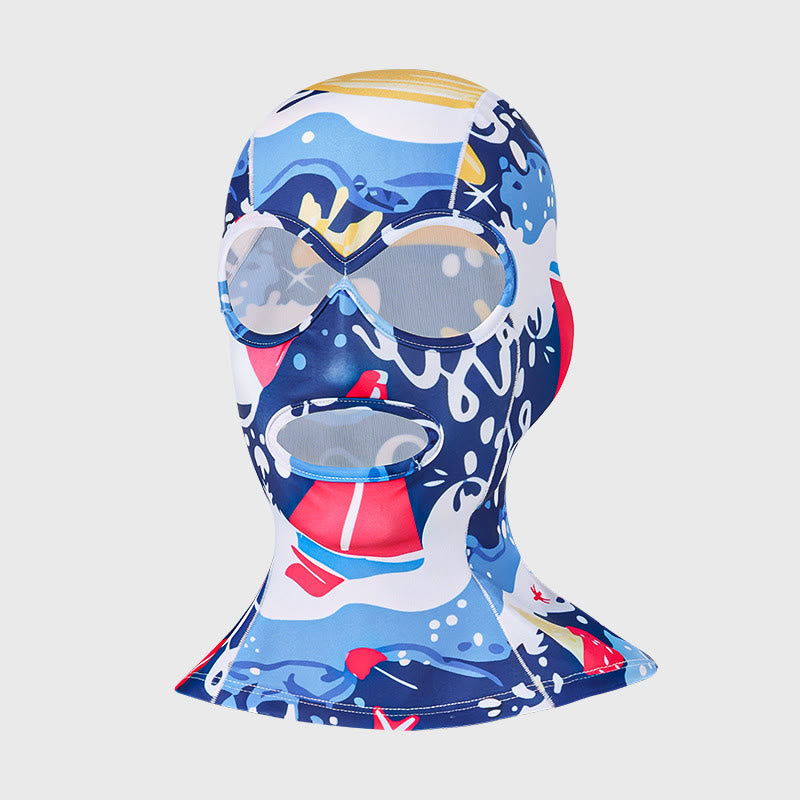 Atmungsaktive Facekini-Maske mit Sonnenschutz für das gesamte Gesicht - B - One Size - image 2