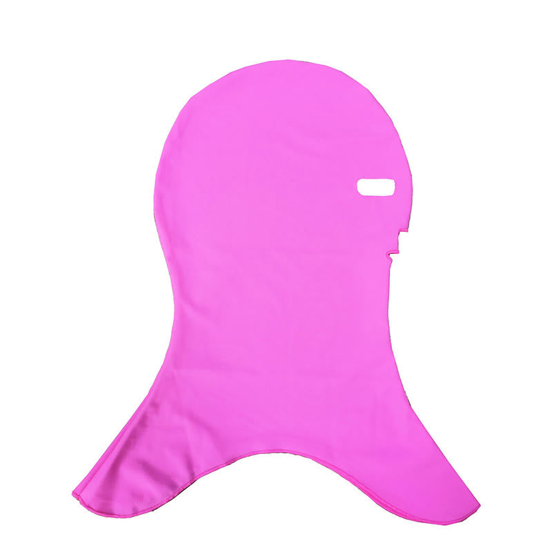 Einfarbige Schwimm-Sonnenschutz-Facekini-Maske - Lila - One Size - image 4