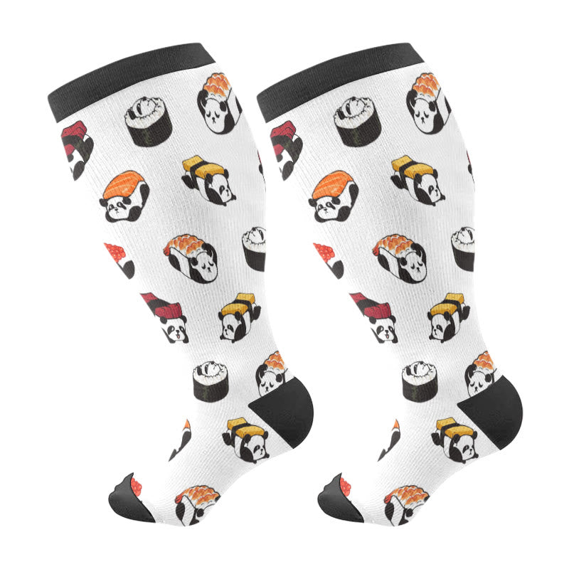 Sushi-Kompressionsstrümpfe in Übergröße (3 Paar) - Schwarz (1 Paar) - 4XL - image 6