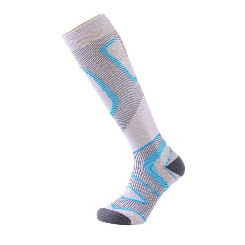 Sport-Fitness-Kompressionssocken (3 Paar) - Weiß - L/XL - image 3
