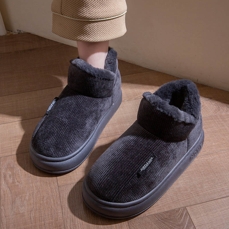 Hohe Winterhausschuhe in Übergröße - Grau - EU43-44(US9-10) - image 5