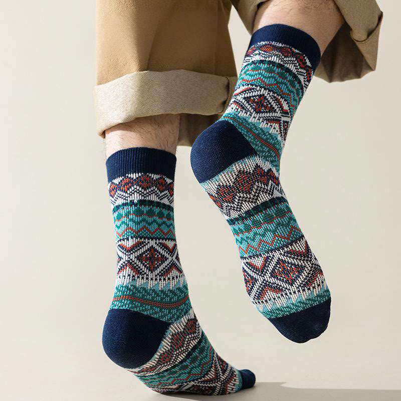 Plusock Viertelsocken mit Rautenstreifen in Übergröße (4 Paar) - image 5