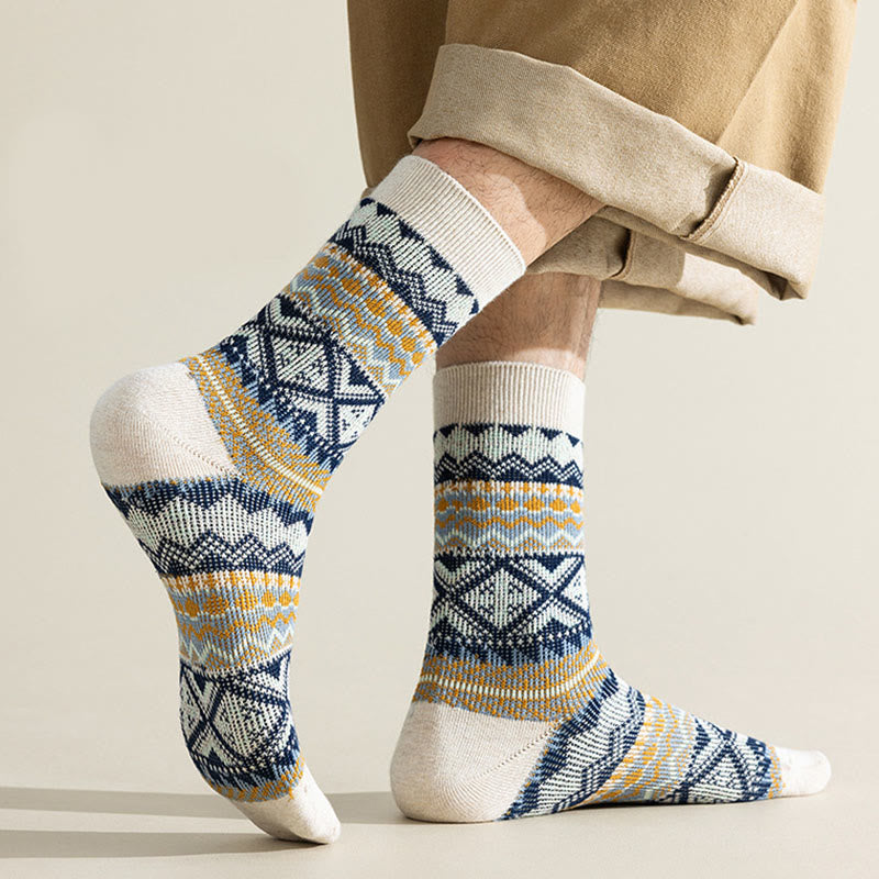 Plusock Viertelsocken mit Rautenstreifen in Übergröße (4 Paar) - image 4