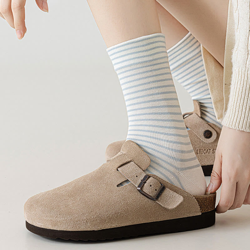 Plusock Nadelstreifen-Viertel-Socken aus Baumwolle (6 Paar) - image 9