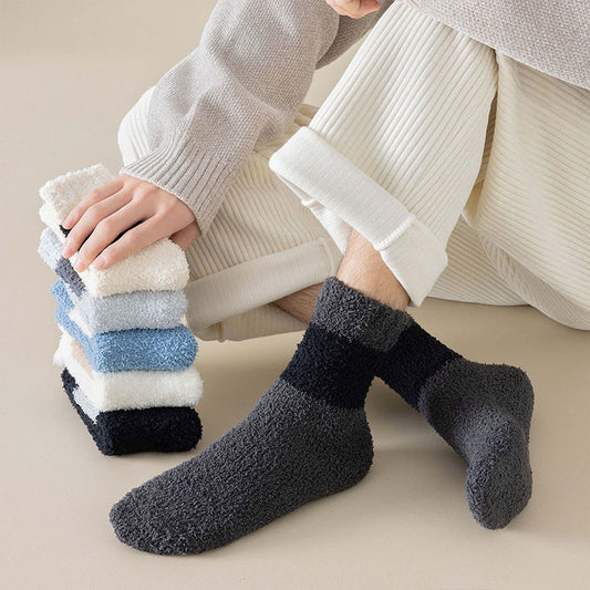 Plusock Übergrößen-Viertel-Socken aus Korallensamt (6 Paar) - image 0