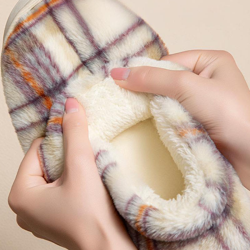 Plusock Hausschuhe in Übergröße mit Gittermuster - image 7