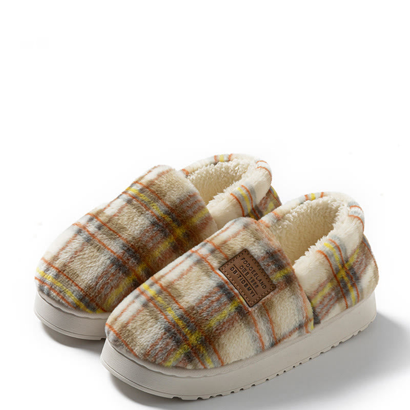 Plusock Hausschuhe in Übergröße mit Gittermuster - Gelb - EU44-45(US10-11) - image 14