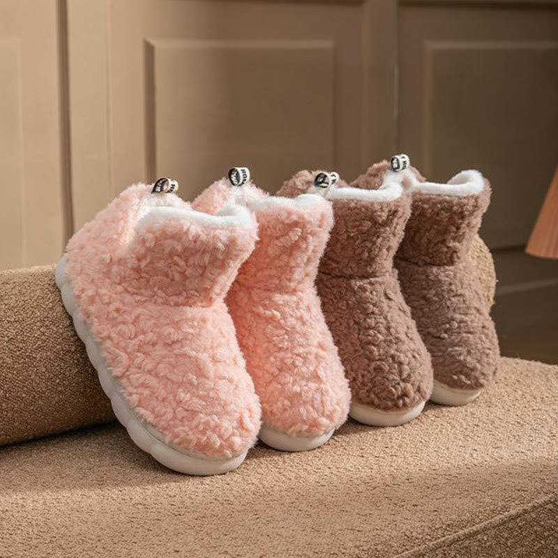 Plusock Plus Size Simple High Top Hausschuhe - image 11