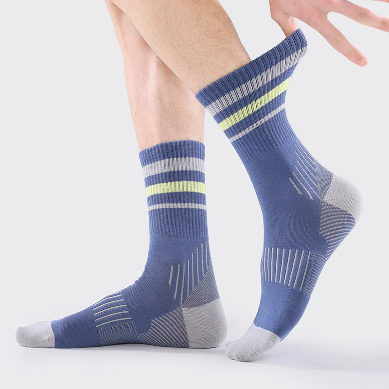 Plusock Plus Size Rippbündchen Viertelkompressionsstrümpfe (5 Paar) - image 5