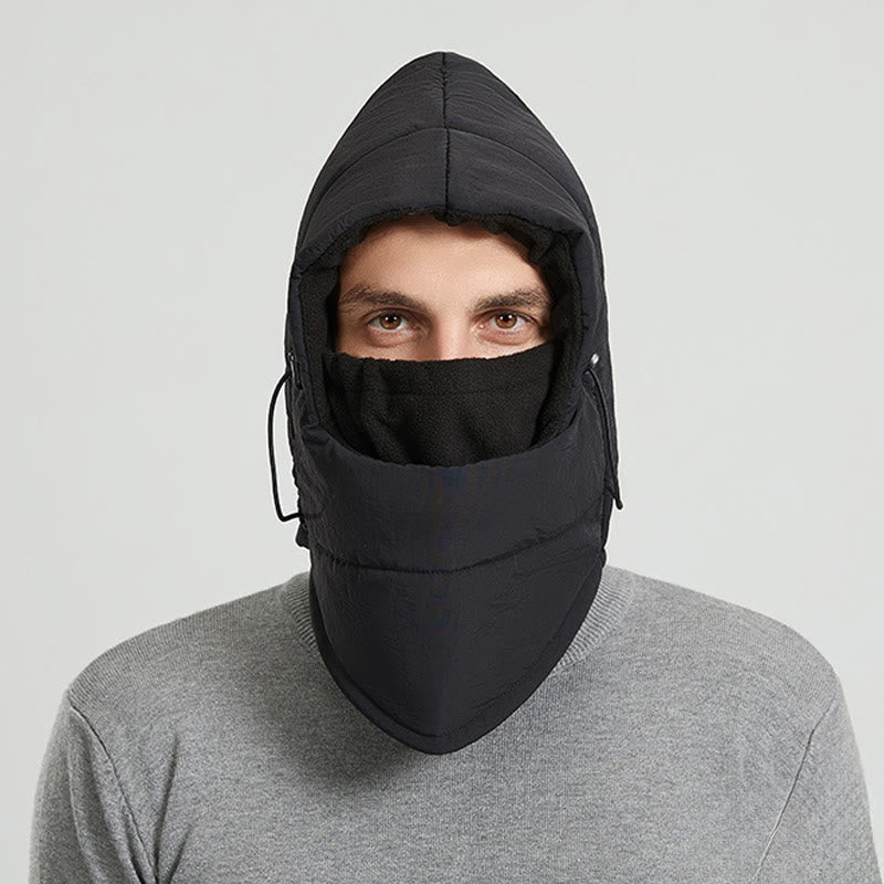 Winddichter Kapuzenschal für Outdoor-Reiten - Schwarz - Einheitsgröße - image 4